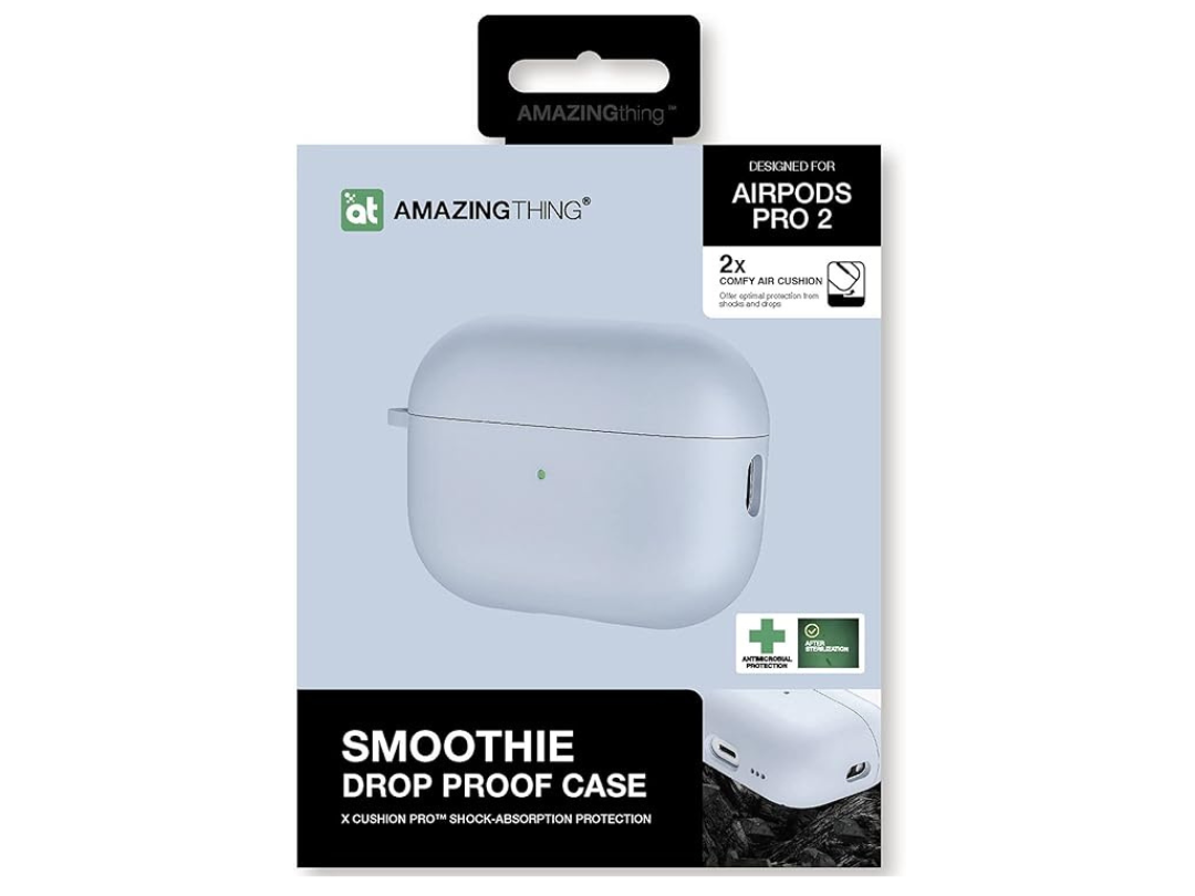 غطاء حماية رائع لسماعات AirPods Pro 2 Smoothie (أزرق فاتح) غطاء حماية رائع لسماعات AirPods Pro 2 Smoothie (أزرق فاتح)
